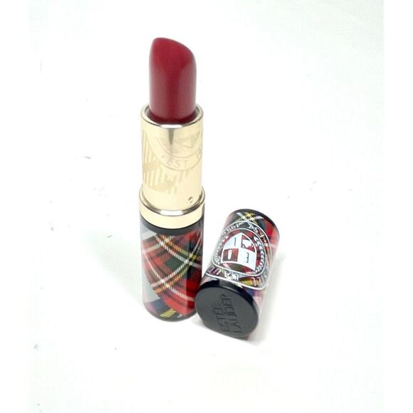 Estee Lauder Pure Color Lipstick Limited Edition Wild Rose Tartan Case New - Picture 2 of 4